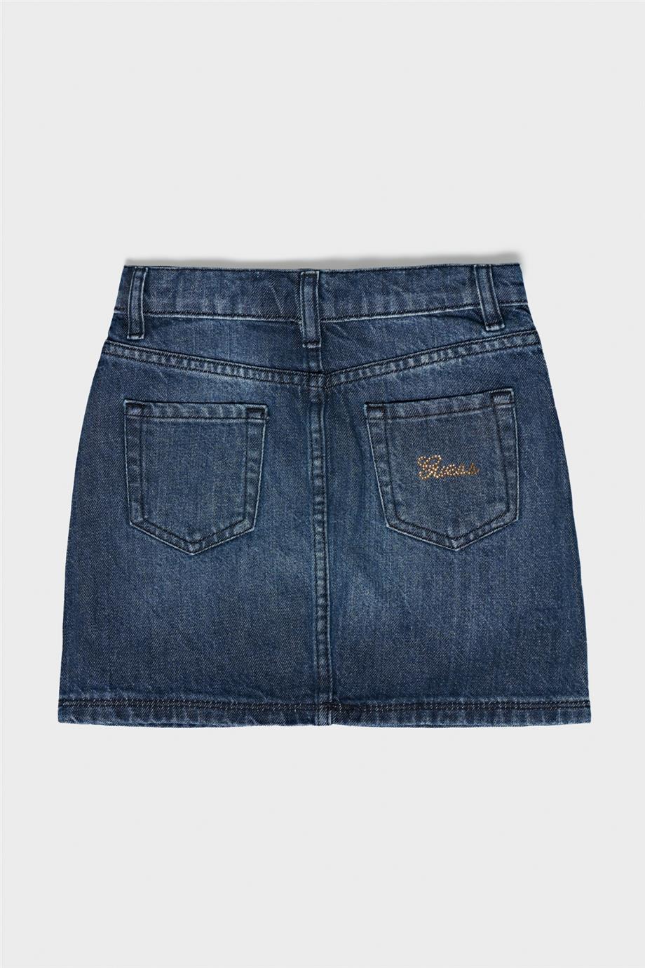 Guess Kız Çocuk Mavi Etek