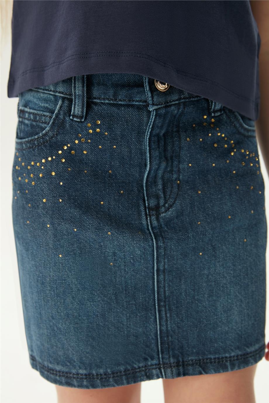 Guess Kız Çocuk Mavi Etek