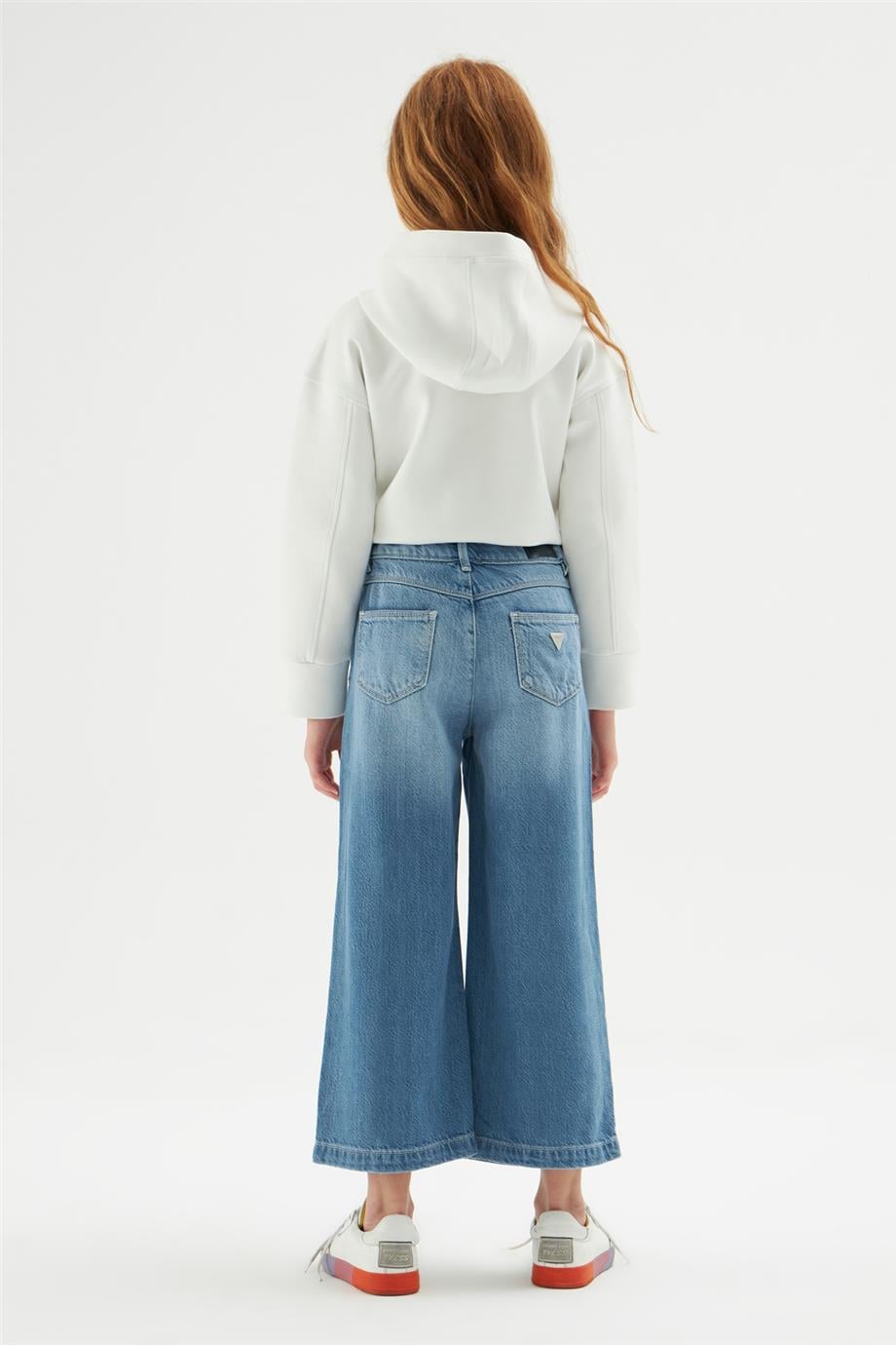 Guess Kız Çocuk Mavi Jean Pantolon
