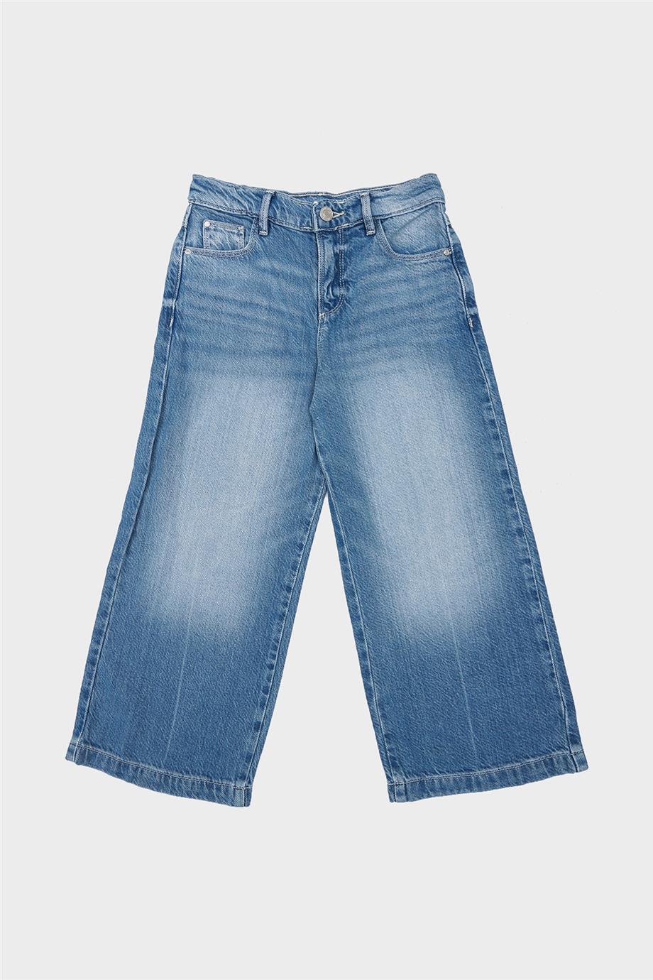 Guess Kız Çocuk Mavi Jean Pantolon