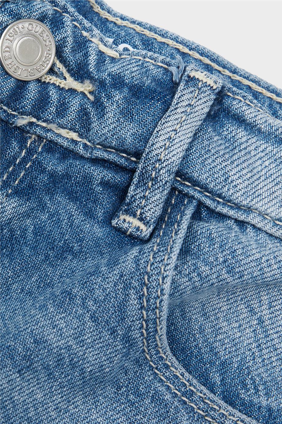 Guess Kız Çocuk Mavi Jean Pantolon