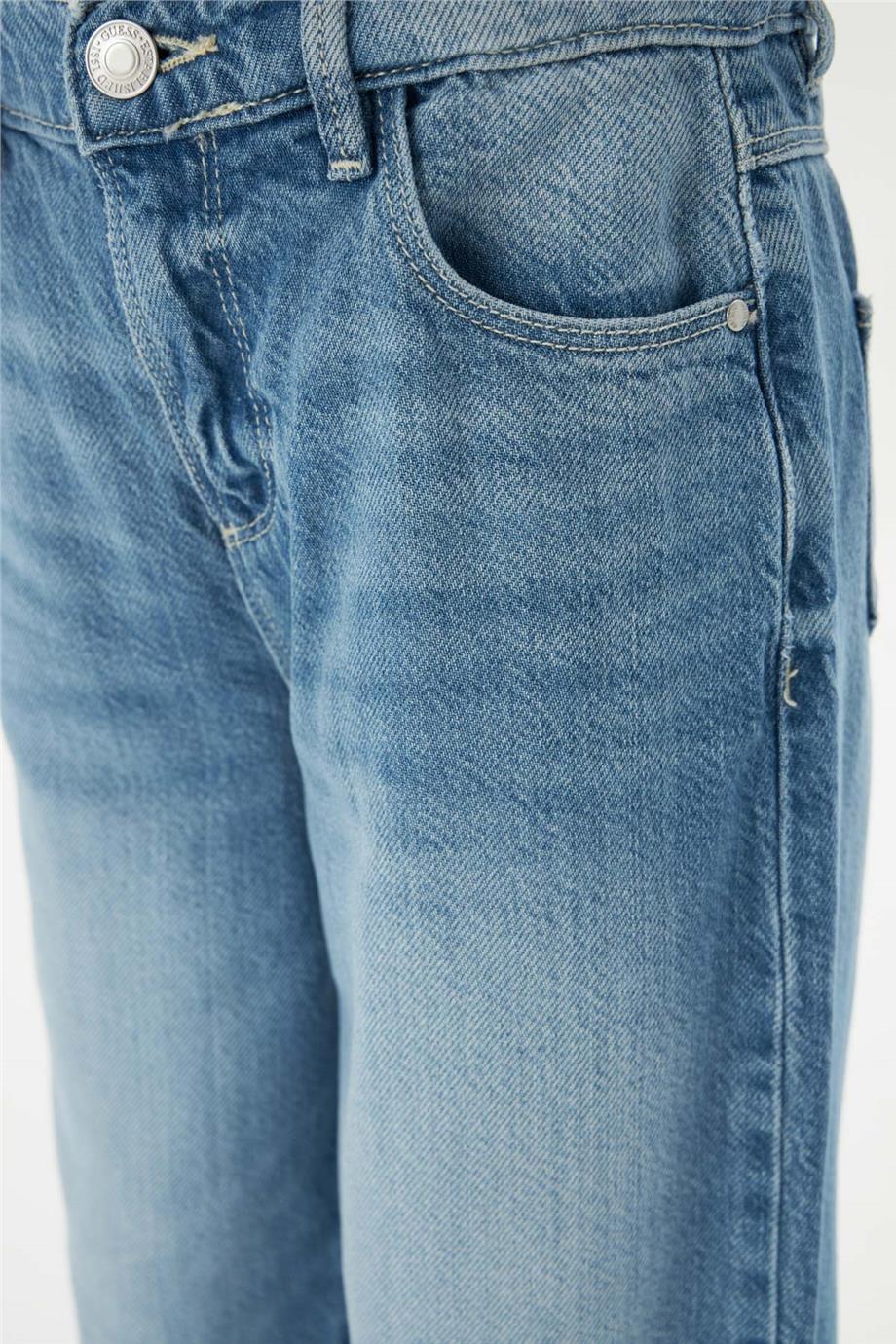Guess Kız Çocuk Mavi Jean Pantolon
