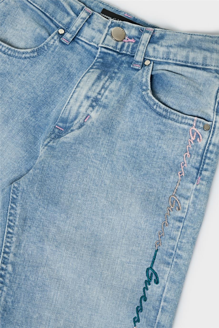 Guess Kız Çocuk Mavi Pantolon