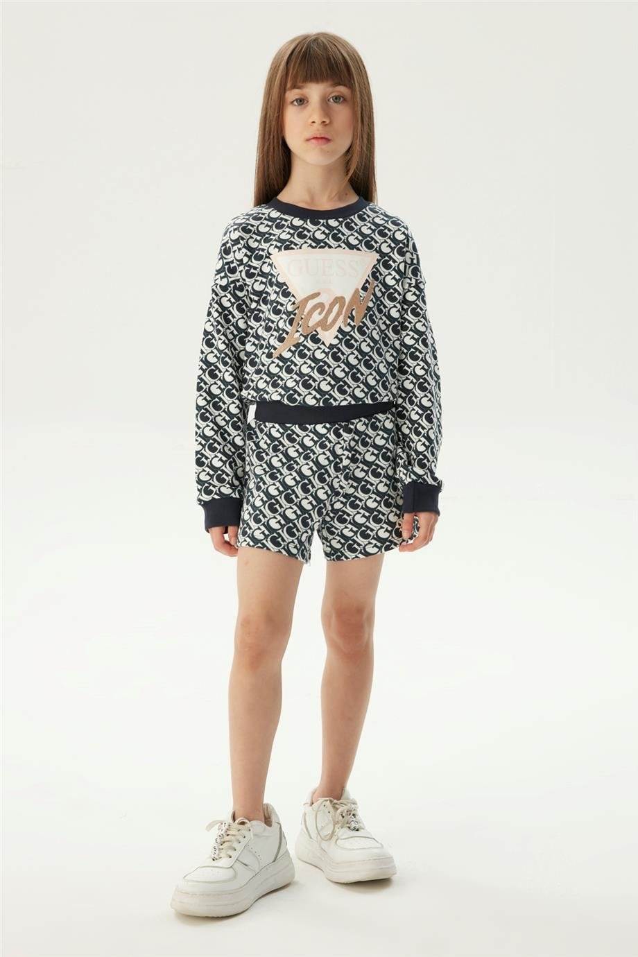 Guess Kız Çocuk Mavi Şort