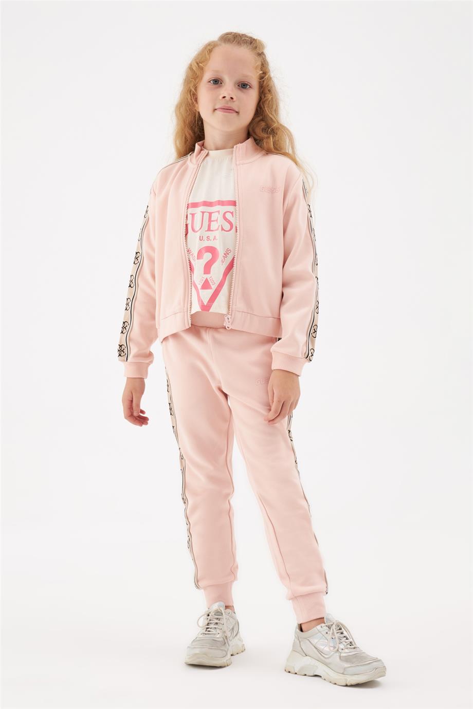 Guess Kız Çocuk Pembe Eşofman Üstü