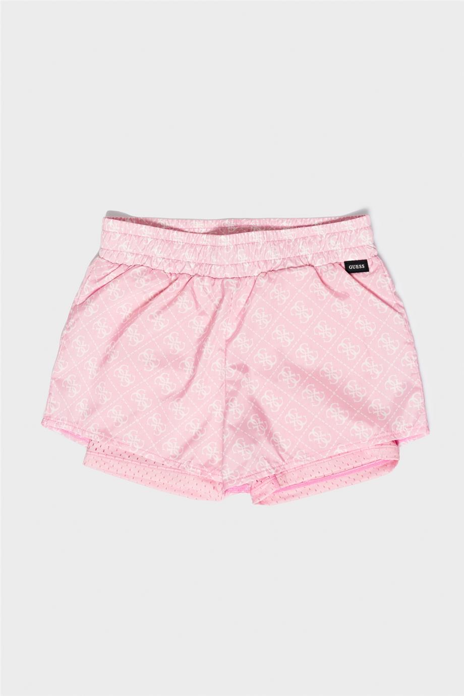 Guess Kız Çocuk Pembe Şort