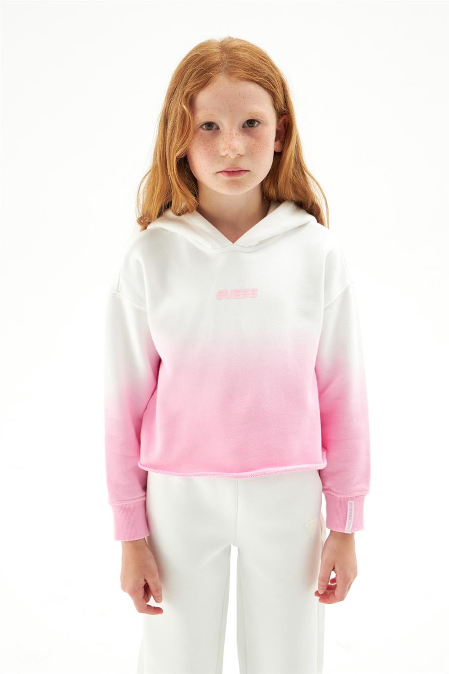 Guess Kız Çocuk Pembe Sweatshirt