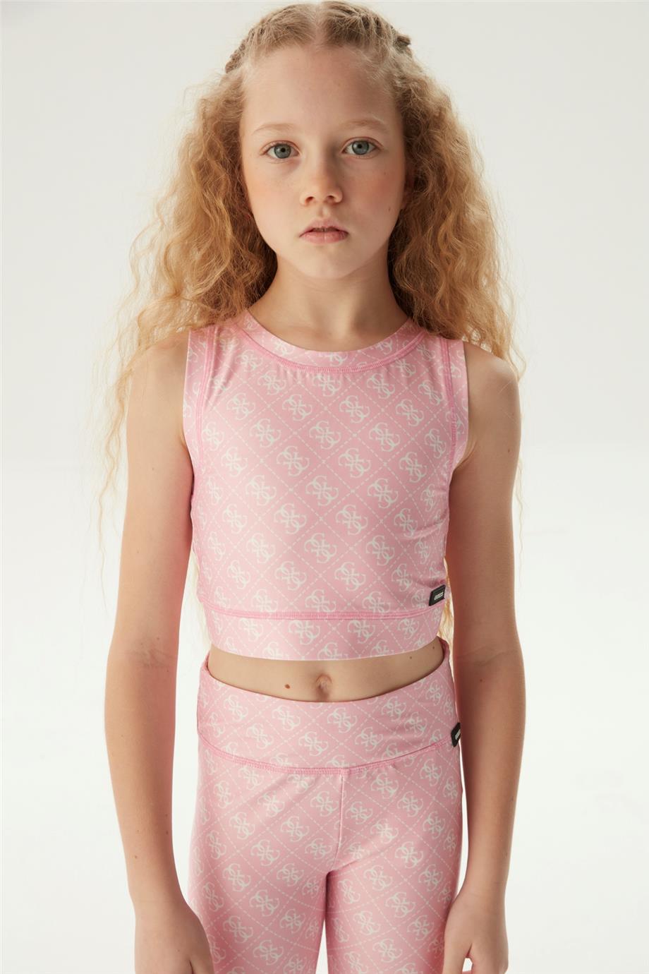 Guess Kız Çocuk Pembe Tayt