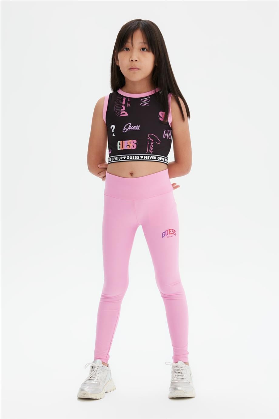 Guess Kız Çocuk Pembe Tayt