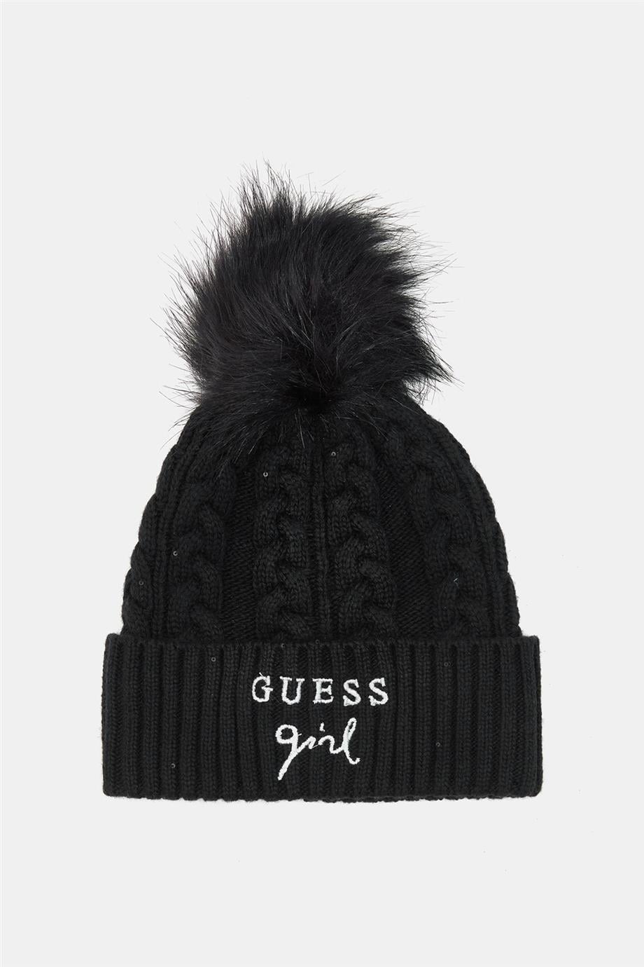 Guess Kız Çocuk Siyah Bere