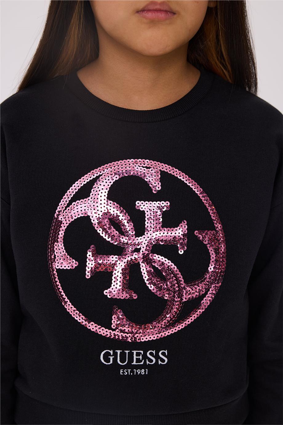 Guess Kız Çocuk Siyah SweatshirtGuess Kız Çocuk Siyah Sweatshirt