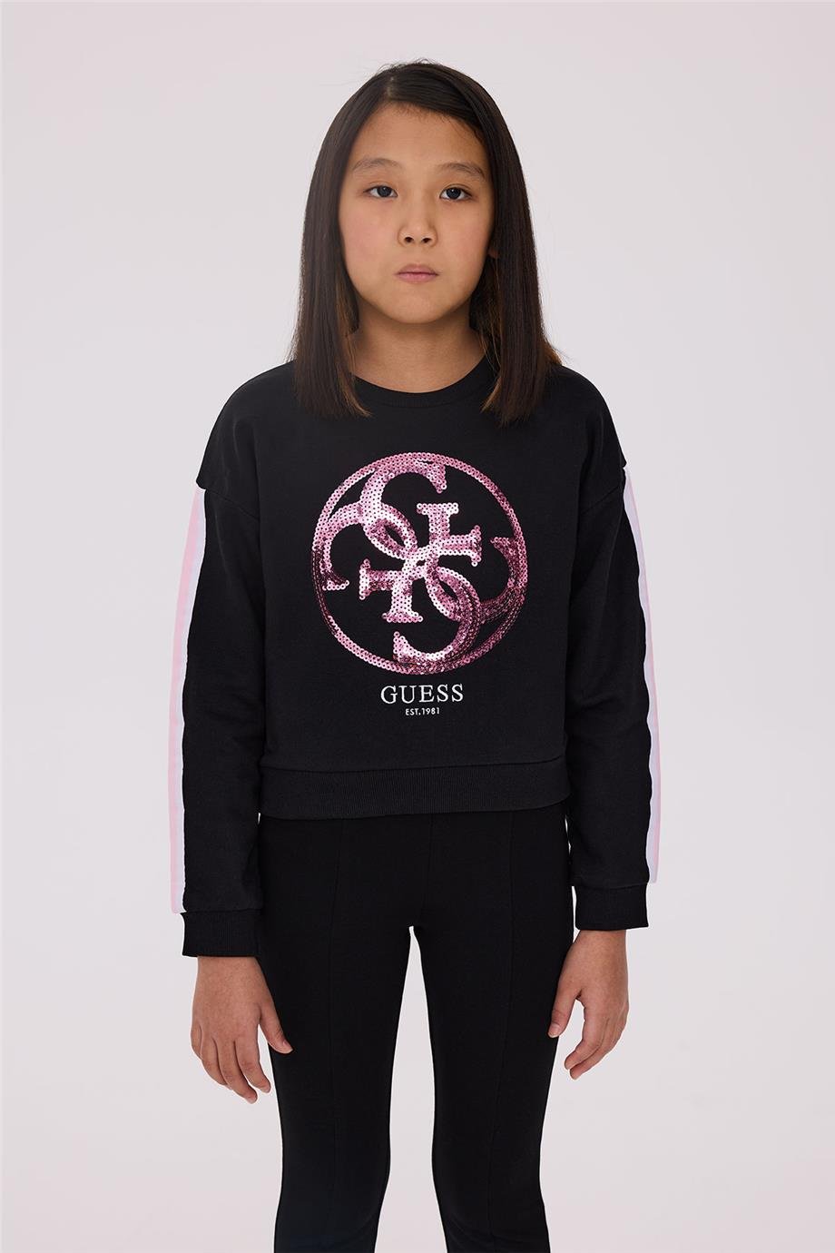 Guess Kız Çocuk Siyah SweatshirtGuess Kız Çocuk Siyah Sweatshirt