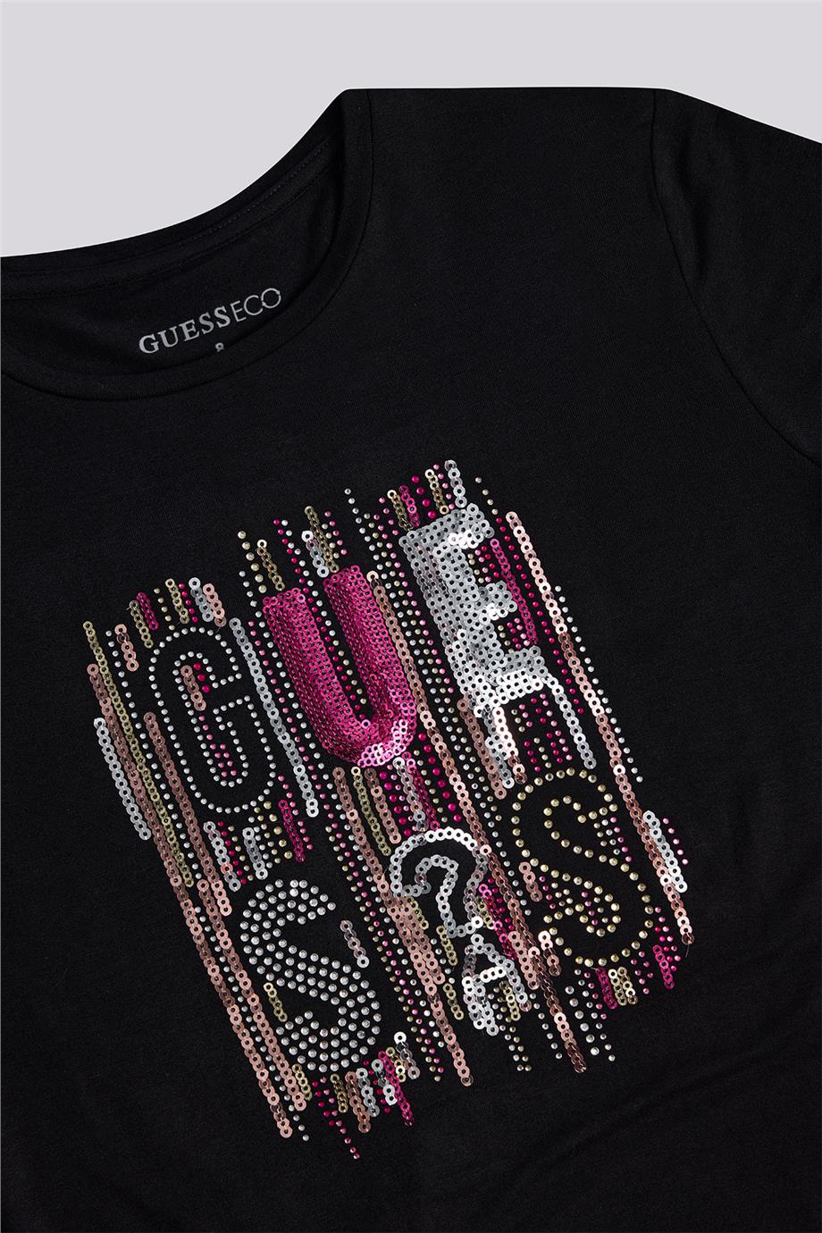 Guess Kız Çocuk Siyah TshirtGuess Kız Çocuk Siyah Tshirt