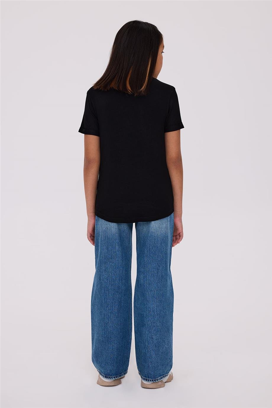 Guess Kız Çocuk Siyah TshirtGuess Kız Çocuk Siyah Tshirt