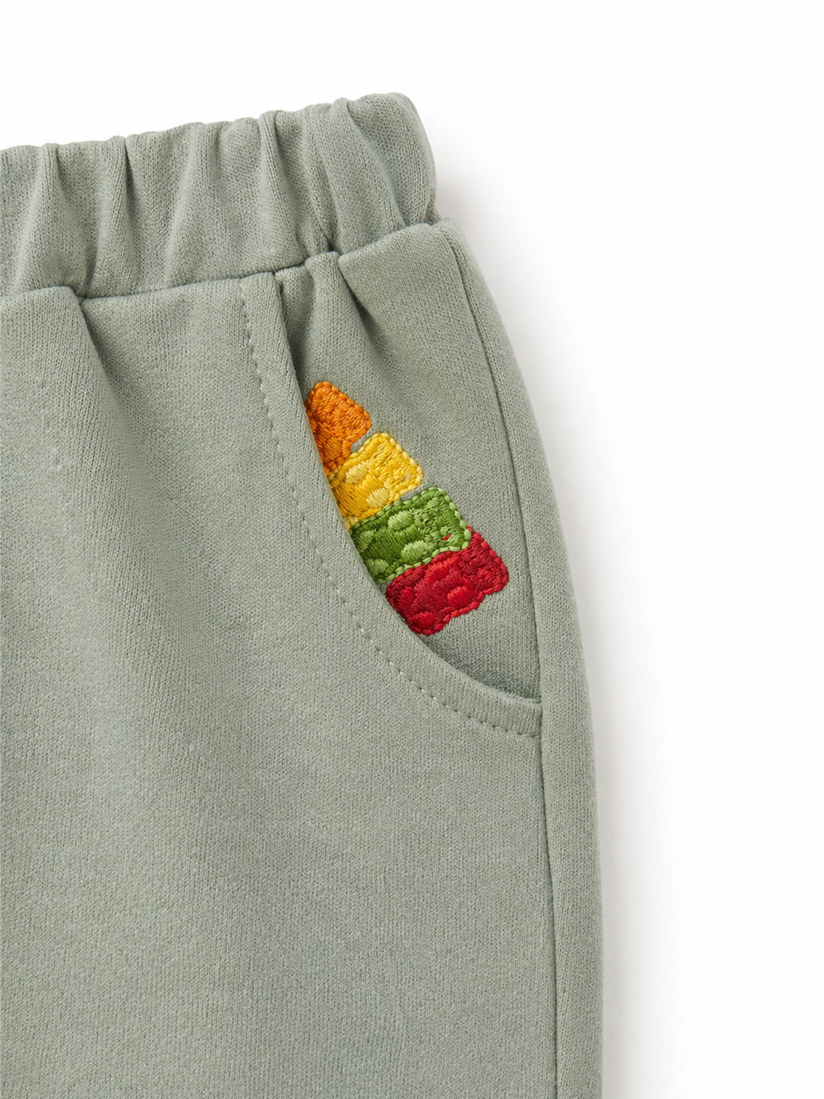 Haribo Boy Khaki Tshirt Shorts SuitHaribo Boy Khaki Tshirt Shorts Suit