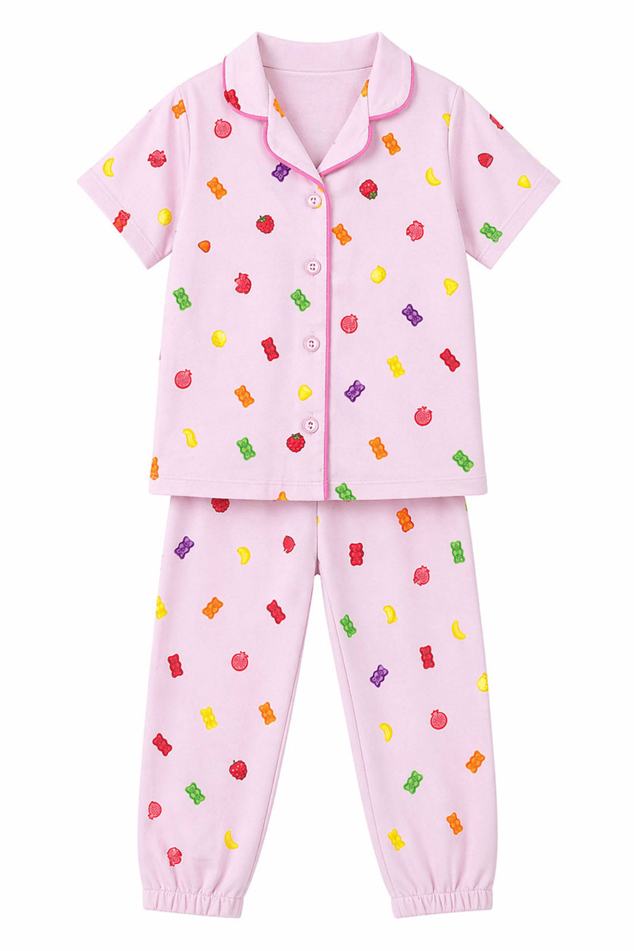 Haribo Kız Çocuk Pembe Pijama TakımHaribo Kız Çocuk Pembe Pijama Takım