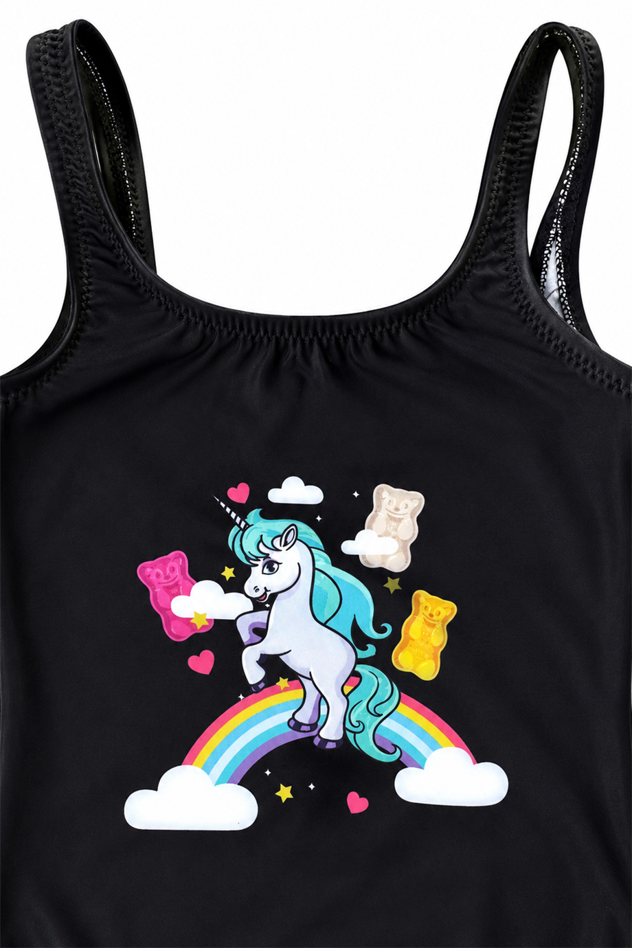 Haribo Girl Black SwimsuitHaribo Girl Black Swimsuit
