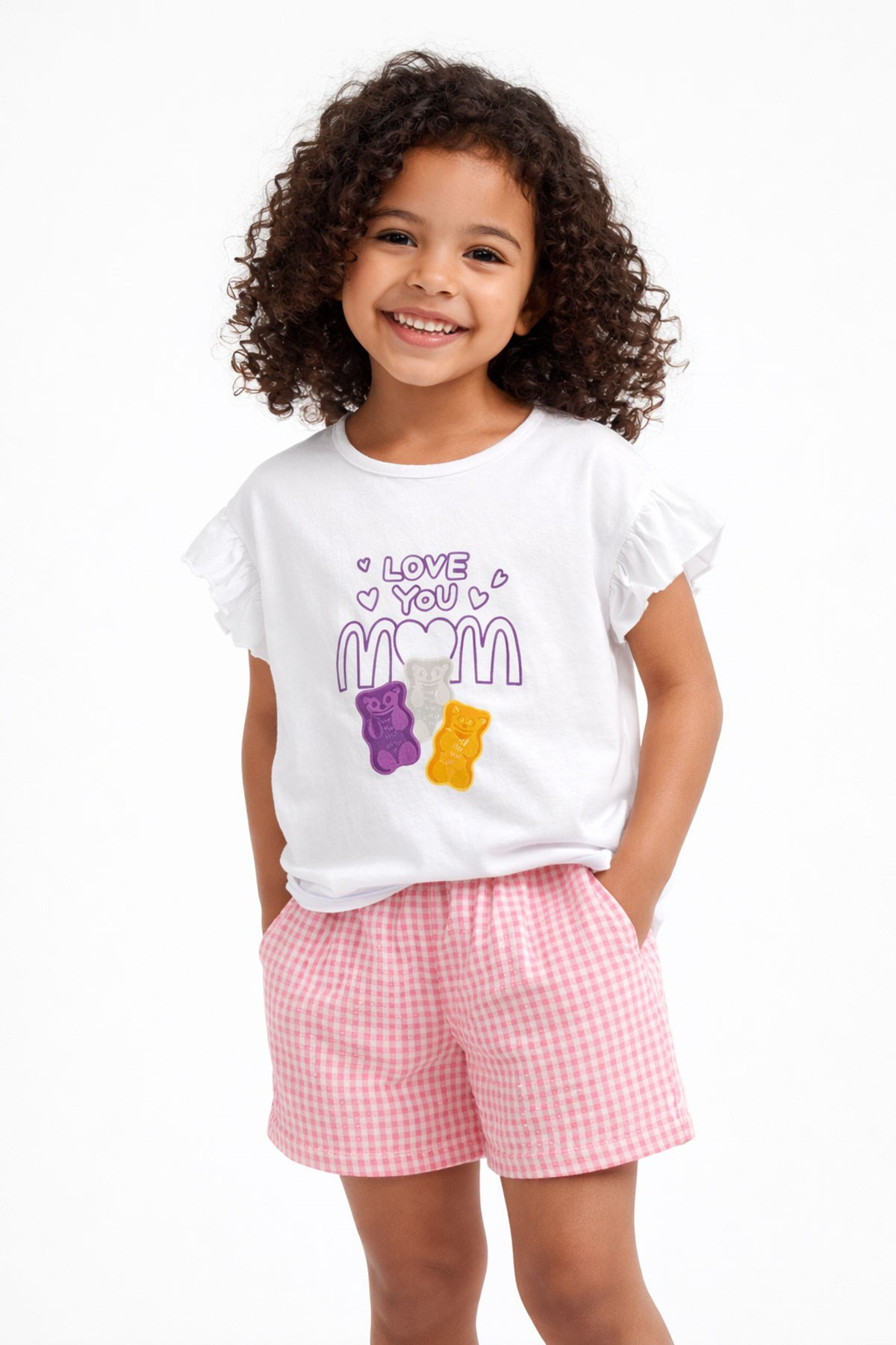 Haribo Kız Çocuk Tshirt Şort TakımHaribo Kız Çocuk Tshirt Şort Takım