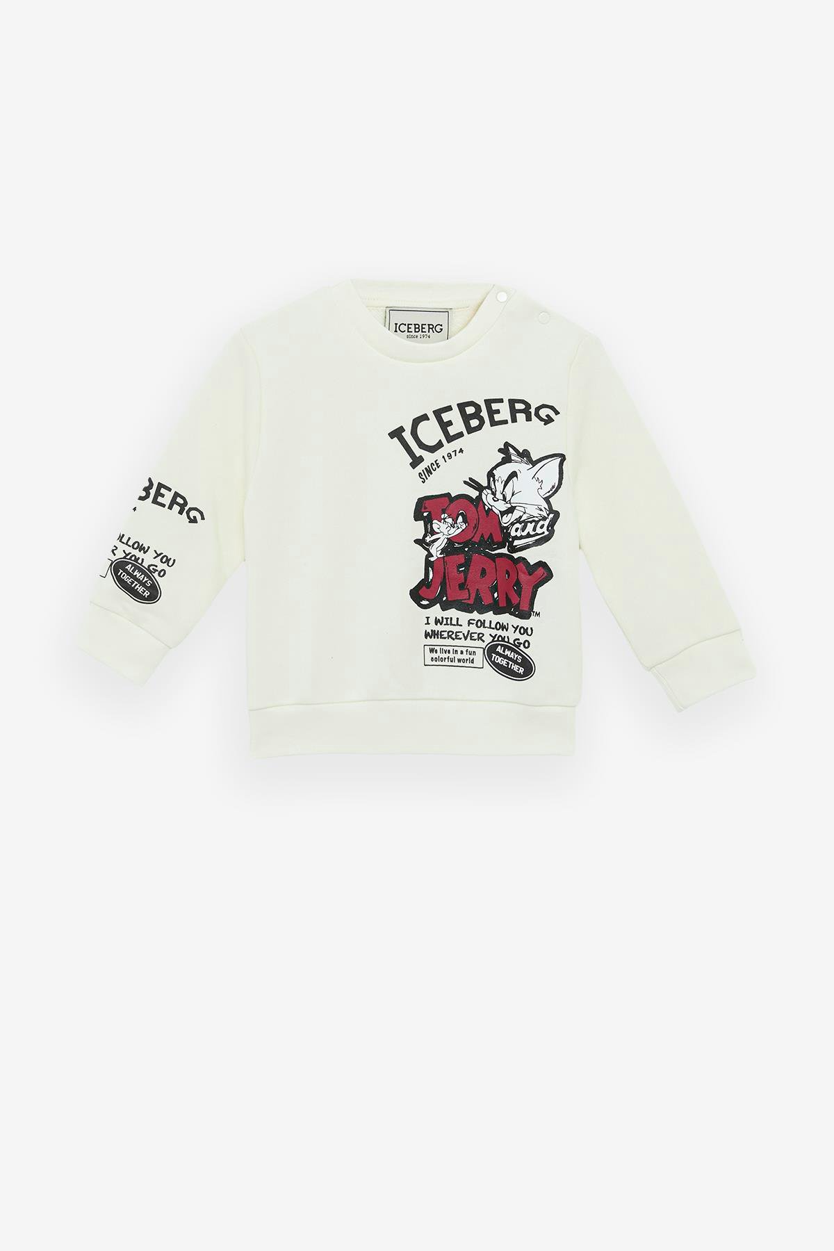Iceberg Erkek Bebek Kırık Beyaz SweatshirtIceberg Erkek Bebek Kırık Beyaz Sweatshirt
