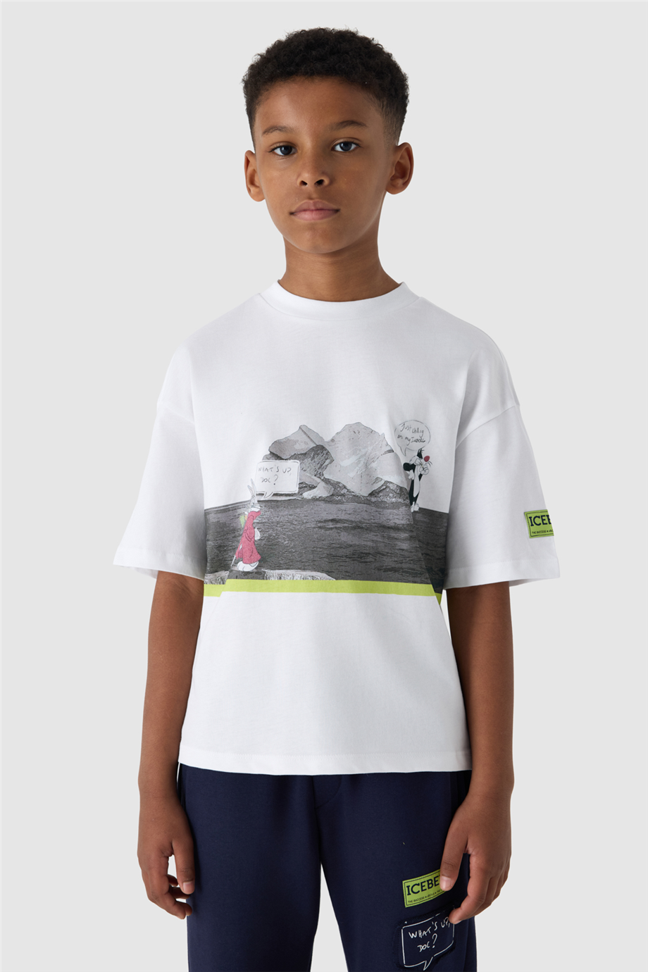 Iceberg Boy White TshirtIceberg Boy White Tshirt