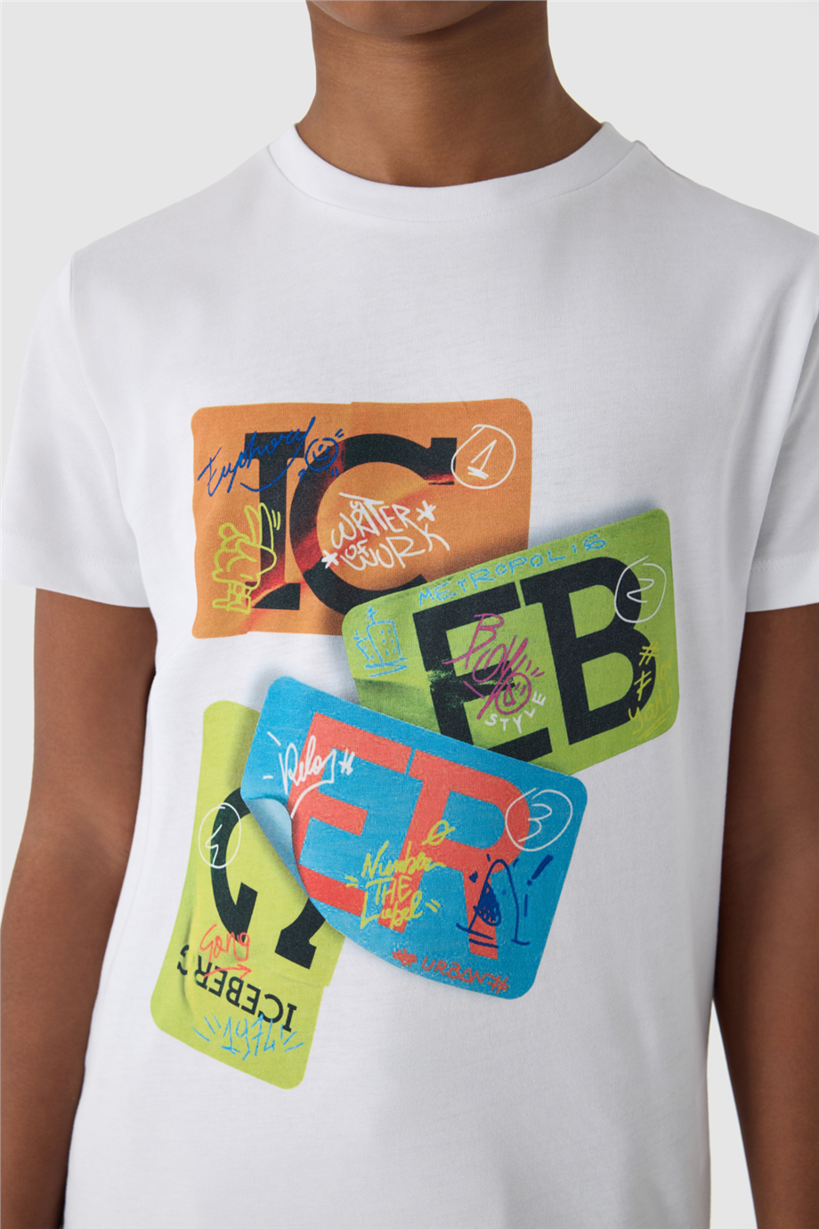 Iceberg Boy White TshirtIceberg Boy White Tshirt