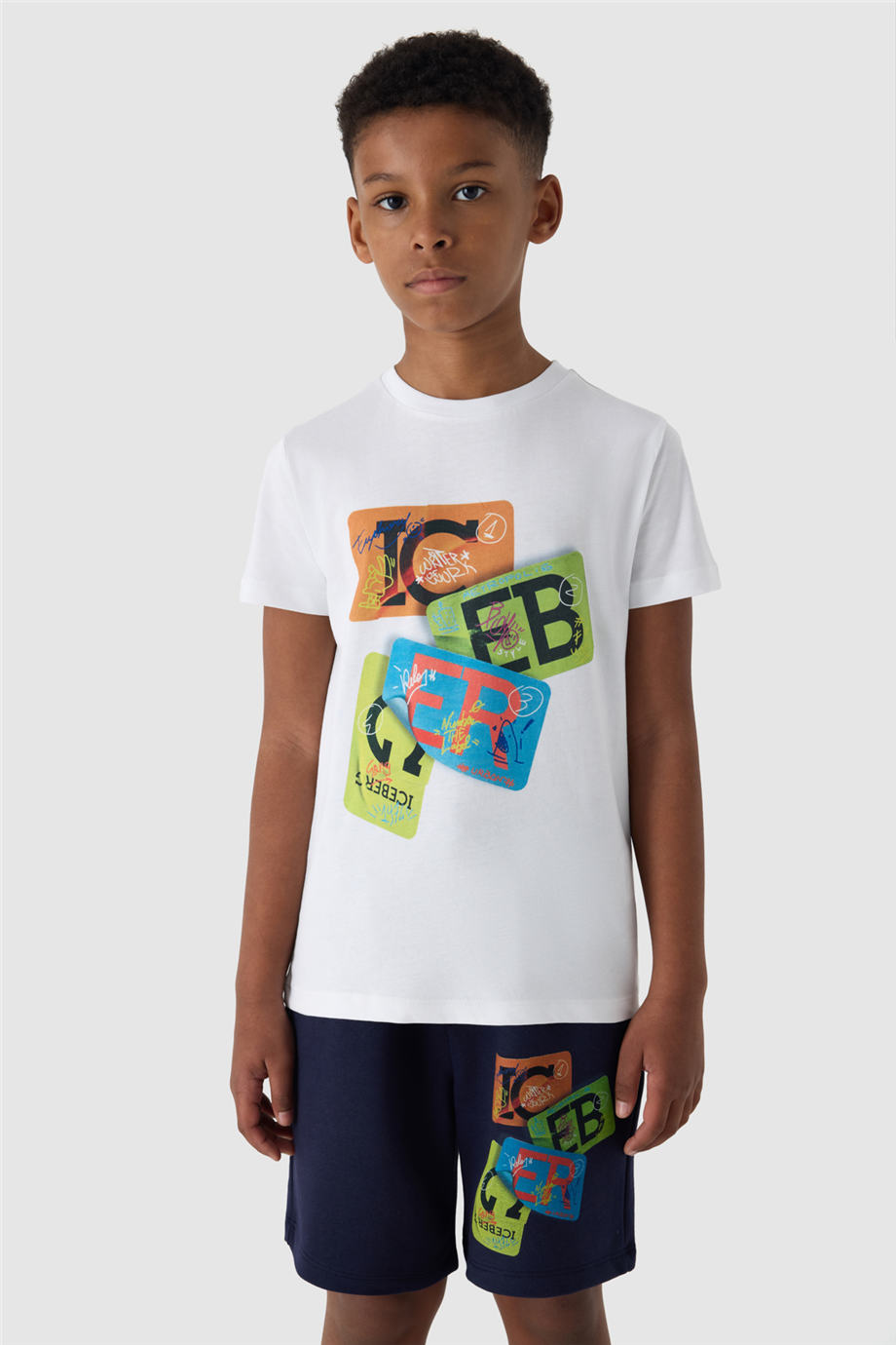 Iceberg Boy White TshirtIceberg Boy White Tshirt