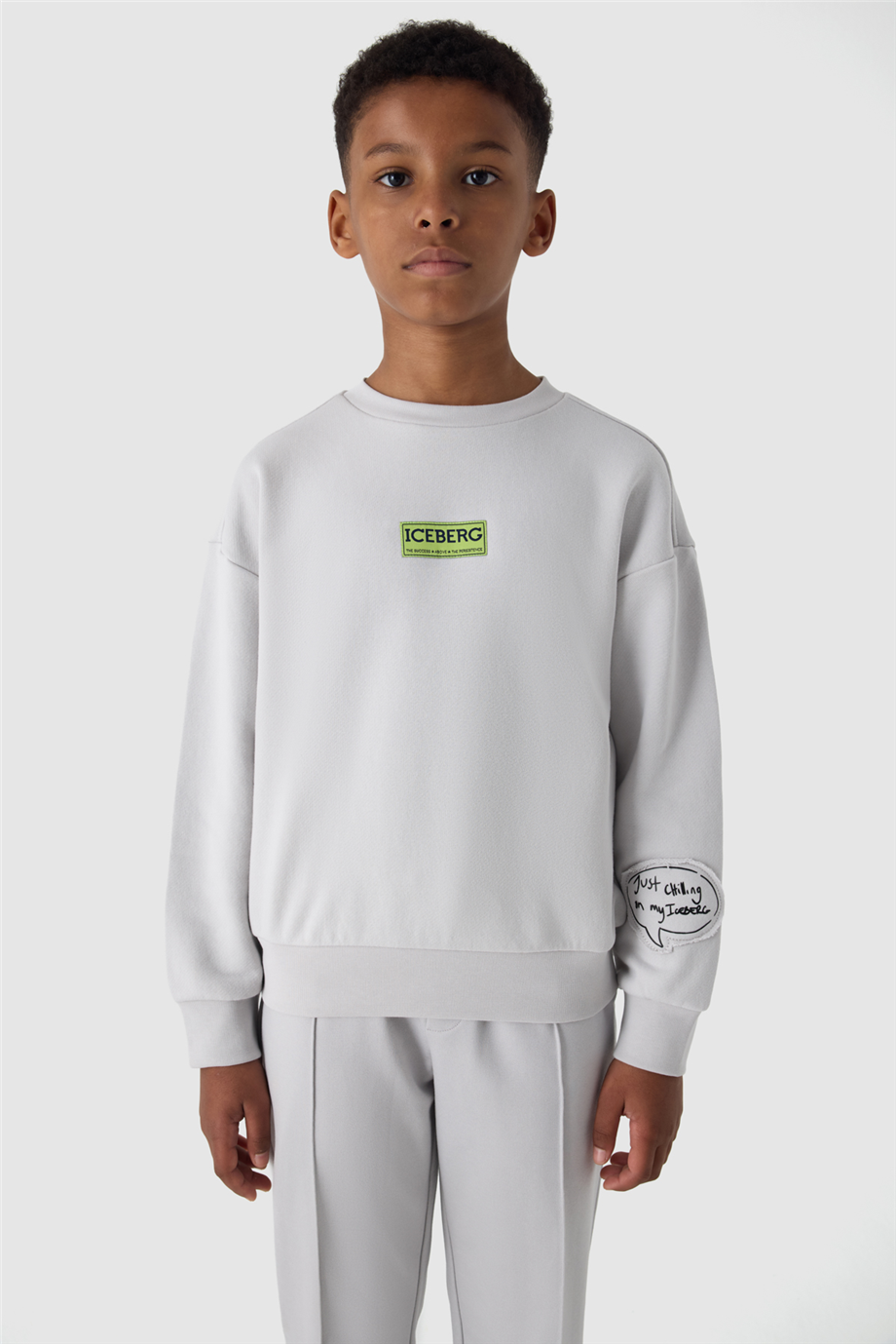 Iceberg Boy Grey SweatshirtIceberg Boy Grey Sweatshirt