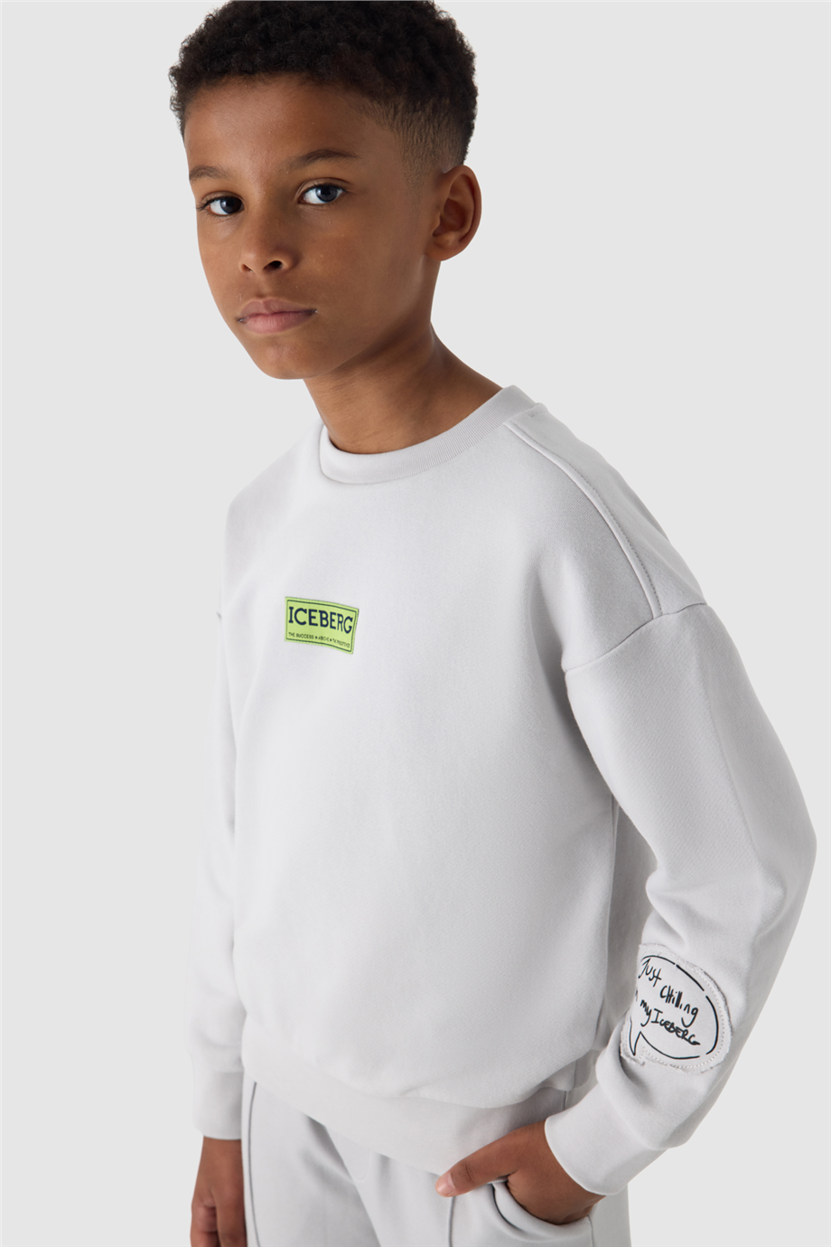 Iceberg Boy Grey SweatshirtIceberg Boy Grey Sweatshirt