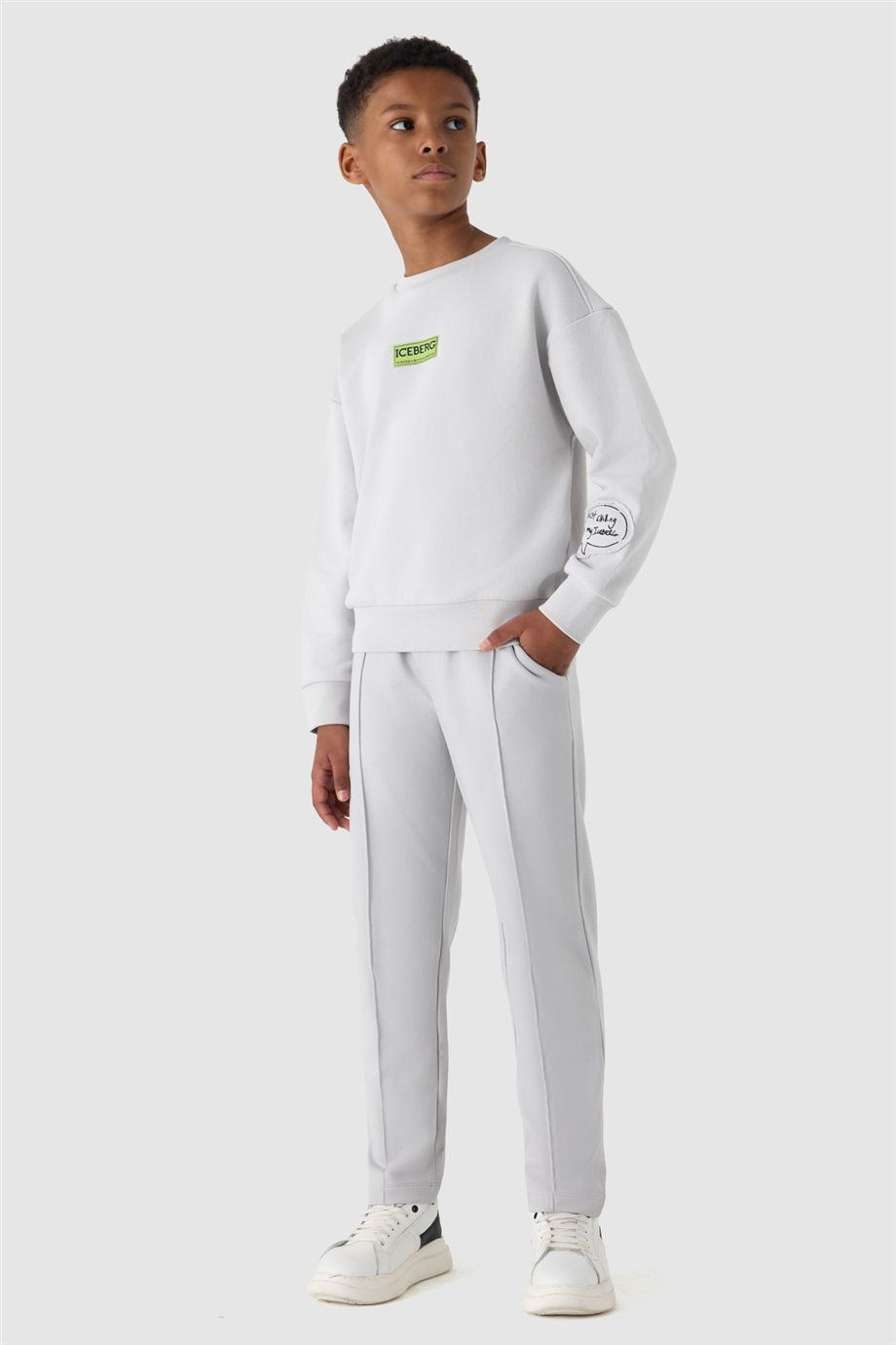 Iceberg Boy Grey SweatshirtIceberg Boy Grey Sweatshirt