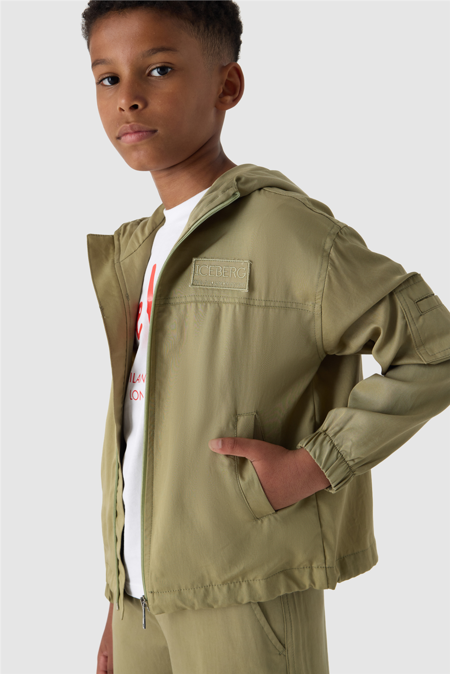 Iceberg Boy Khaki JacketIceberg Boy Khaki Jacket