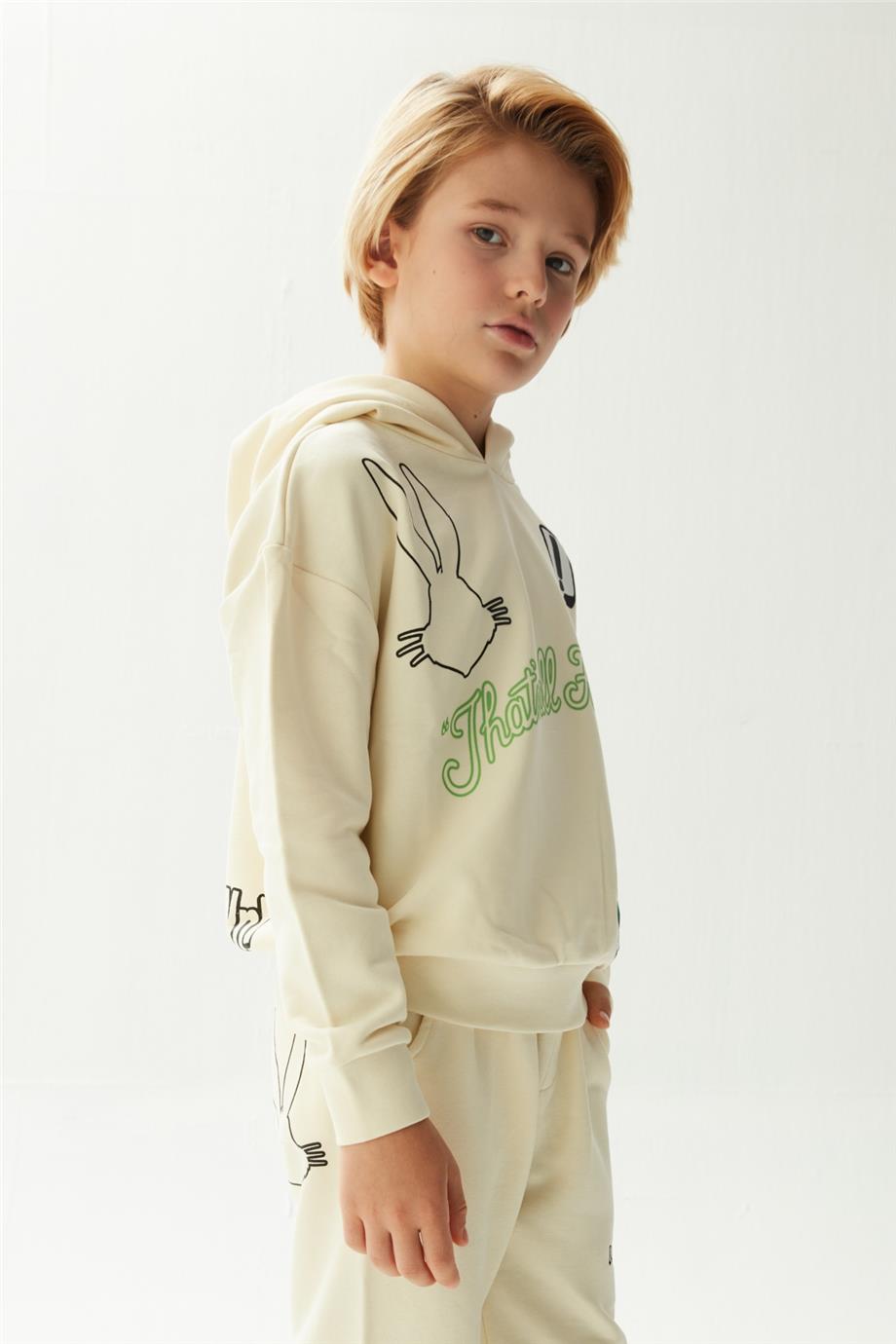 Iceberg Erkek Çocuk Kırık Beyaz Eşofman Altı