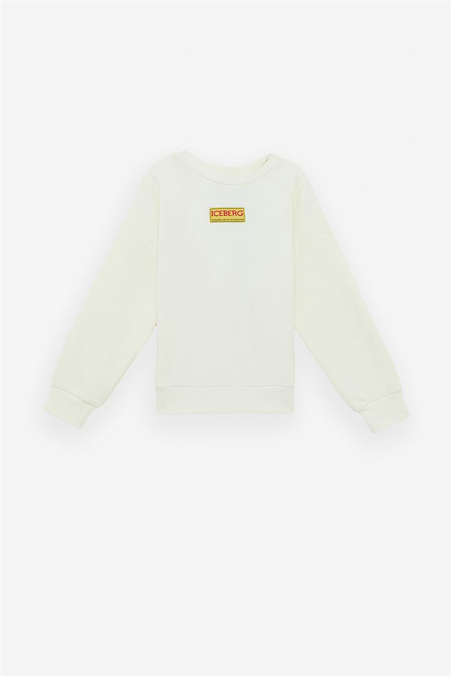 Iceberg Erkek Çocuk Kırık Beyaz SweatshirtIceberg Erkek Çocuk Kırık Beyaz Sweatshirt