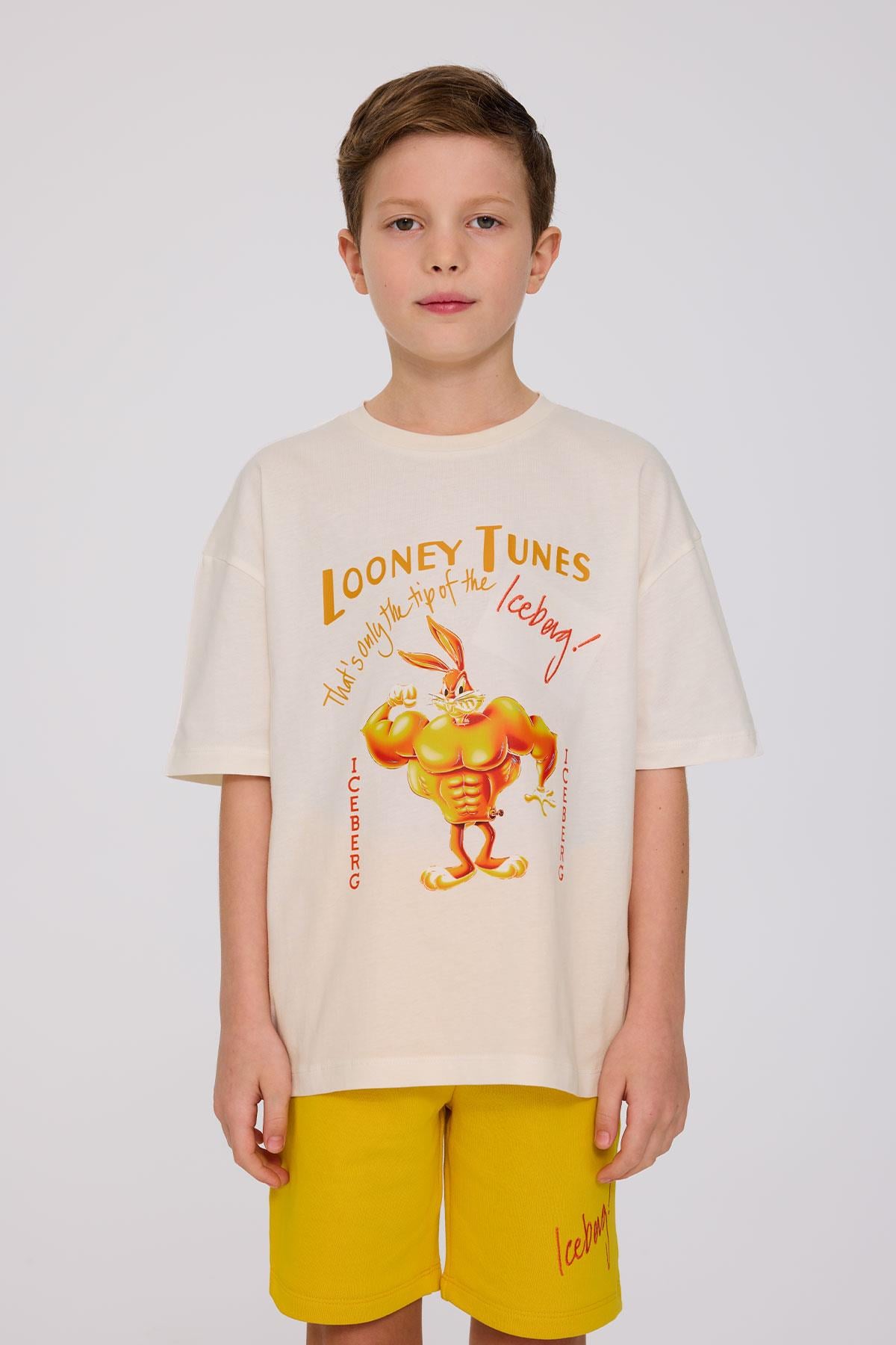 Iceberg Erkek Çocuk Kırık Beyaz TshirtIceberg Erkek Çocuk Kırık Beyaz Tshirt