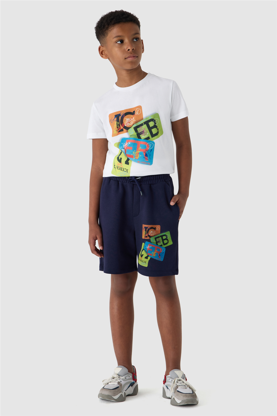Iceberg Boy Navy Blue ShortsIceberg Boy Navy Blue Shorts