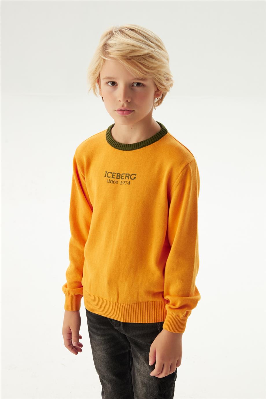 Iceberg Erkek Çocuk Oranj Kazak