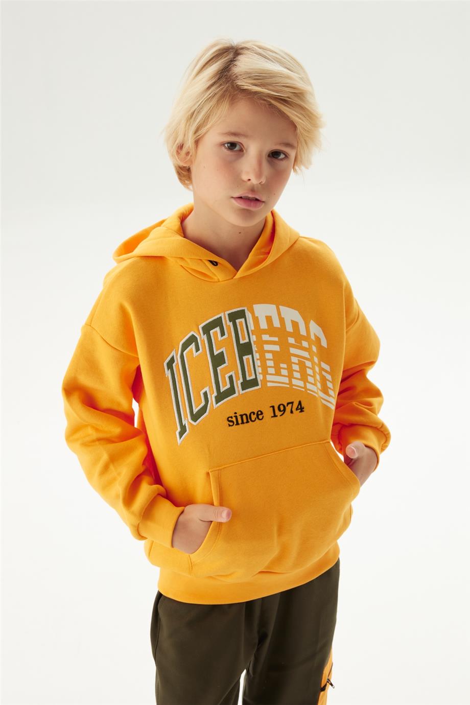 Iceberg Erkek Çocuk Oranj Sweatshirt