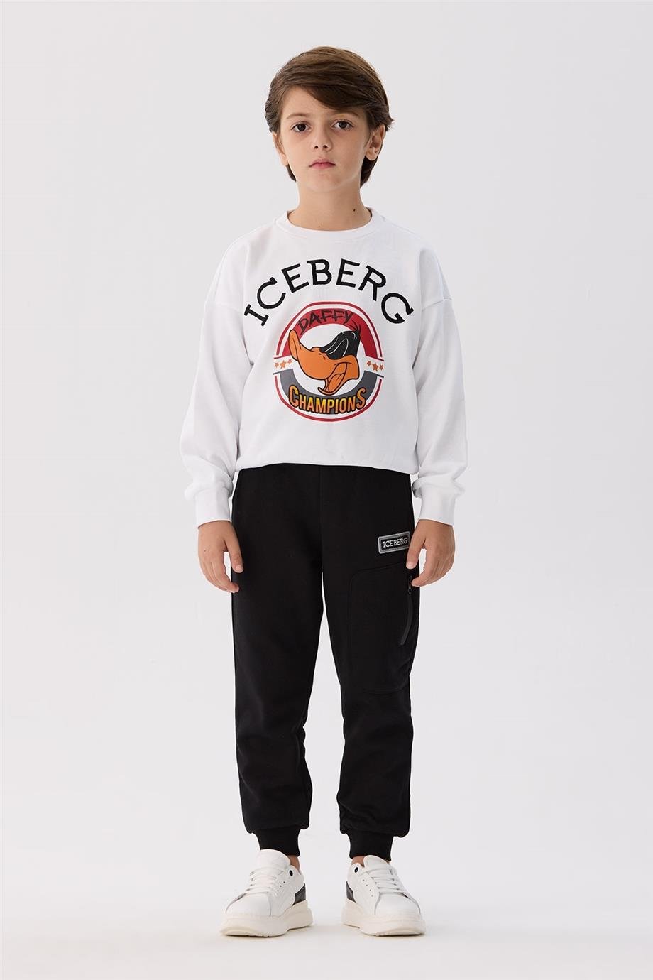 Iceberg Erkek Çocuk Siyah Eşofman Altı