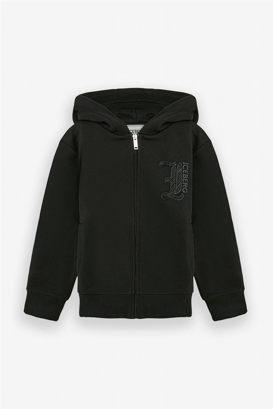 Iceberg Boy Black Tracksuit TopIceberg Boy Black Tracksuit Top
