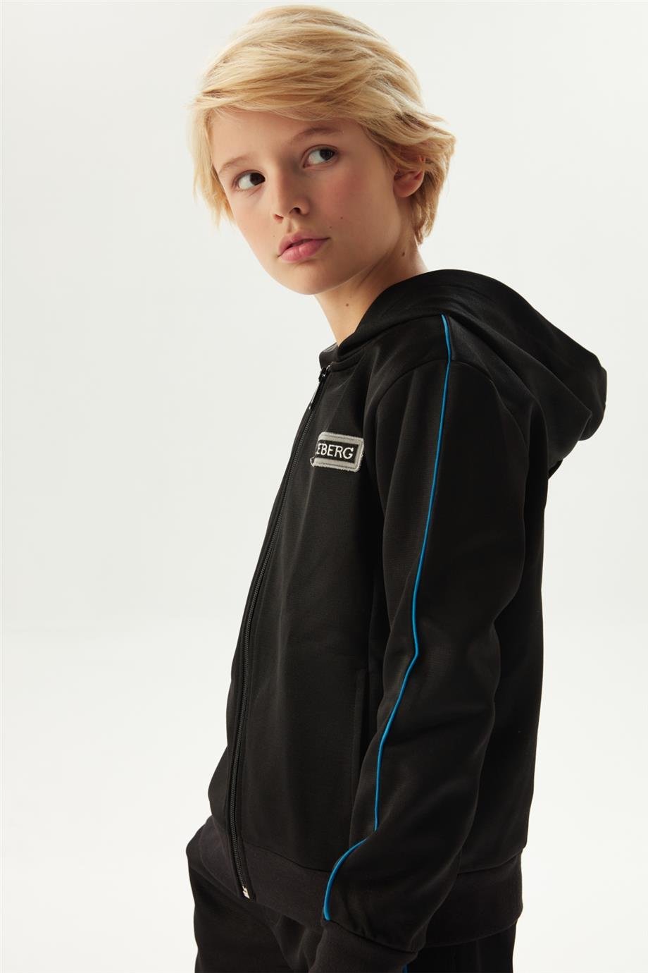 Iceberg Erkek Çocuk Siyah Eşofman Üstü