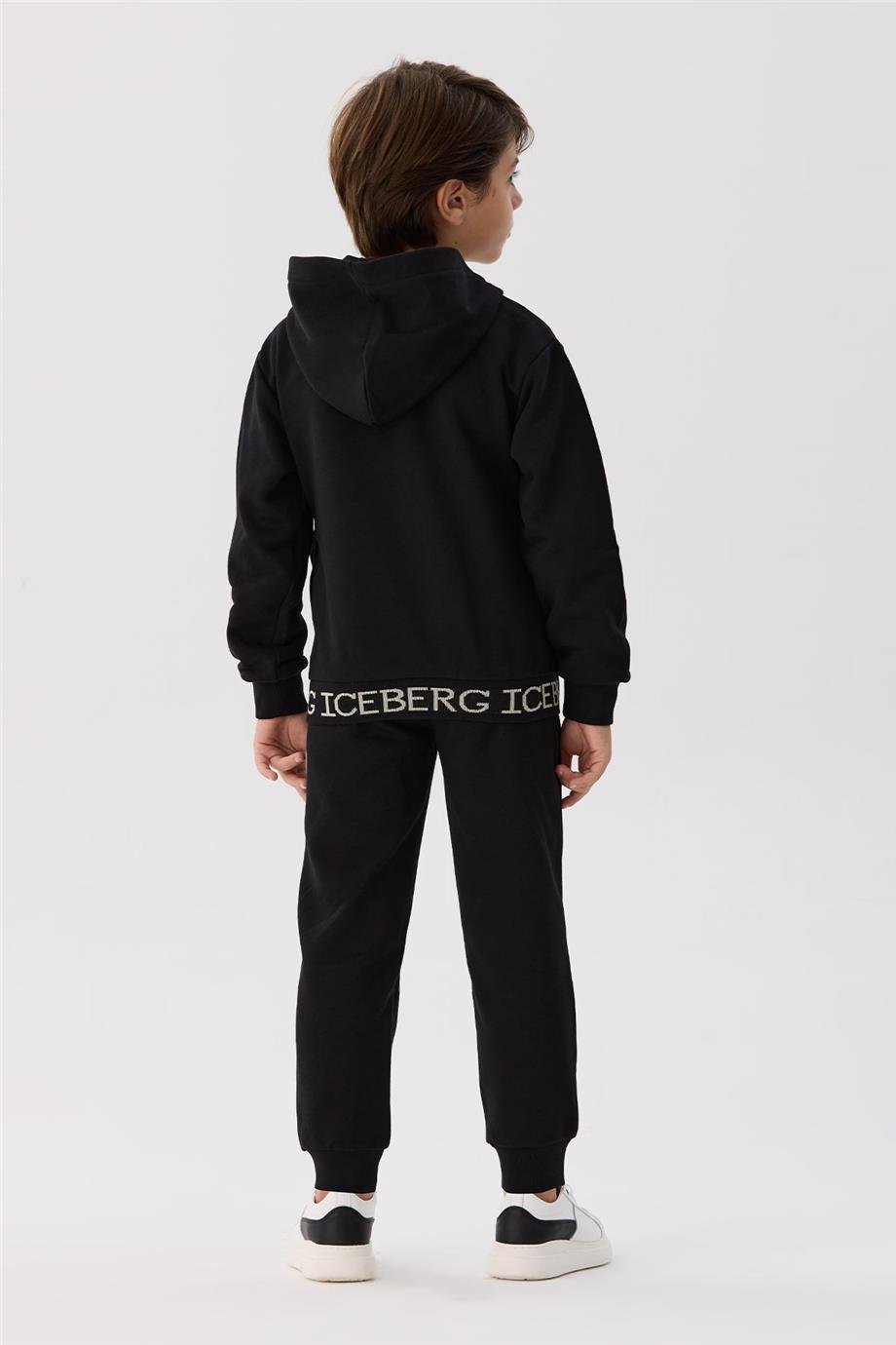 Iceberg Erkek Çocuk Siyah Eşofman Üstü