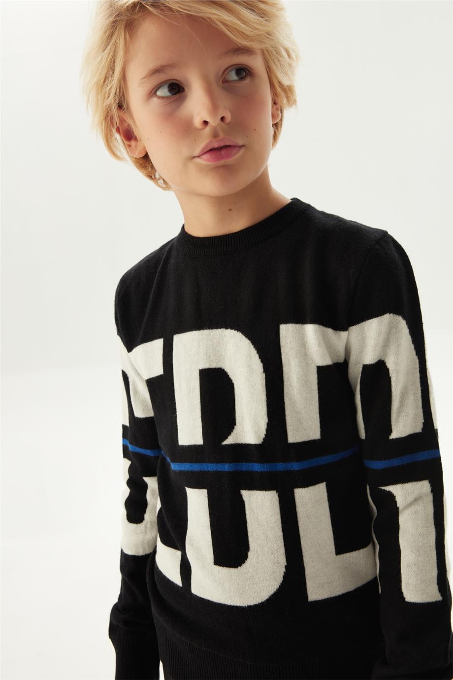 Iceberg Erkek Çocuk Siyah Kazak