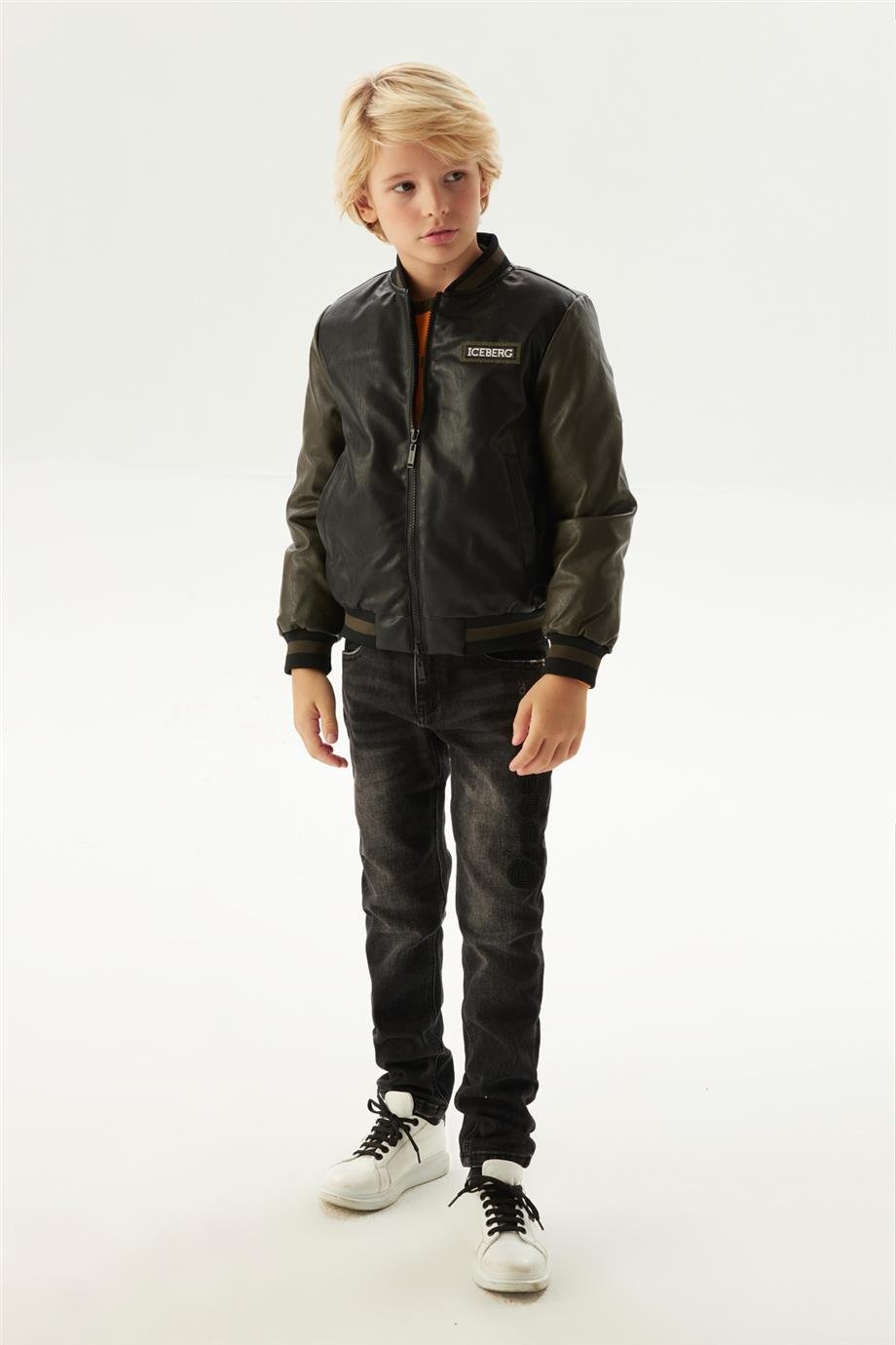 Iceberg Erkek Çocuk Siyah Mont