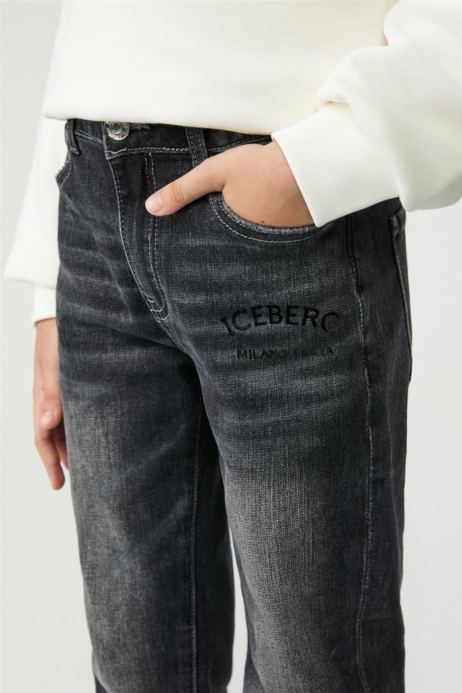 Iceberg Boy Black TrousersIceberg Boy Black Trousers