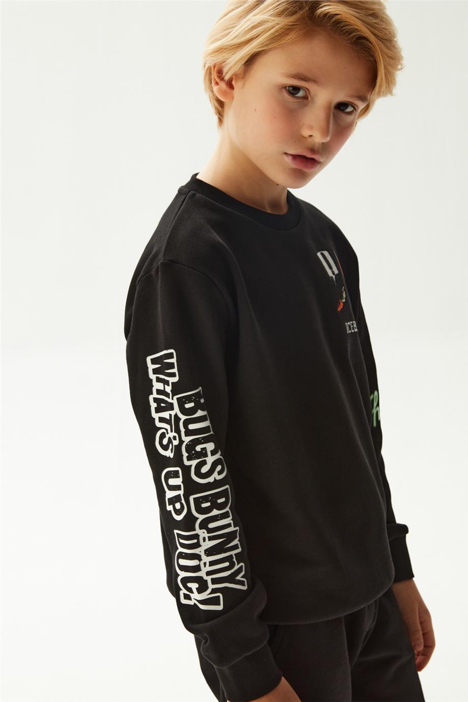 Iceberg Erkek Çocuk Siyah Sweatshirt