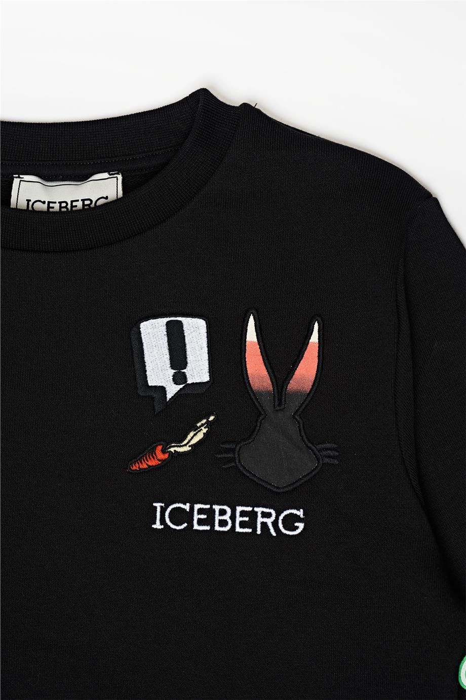 Iceberg Erkek Çocuk Siyah Sweatshirt