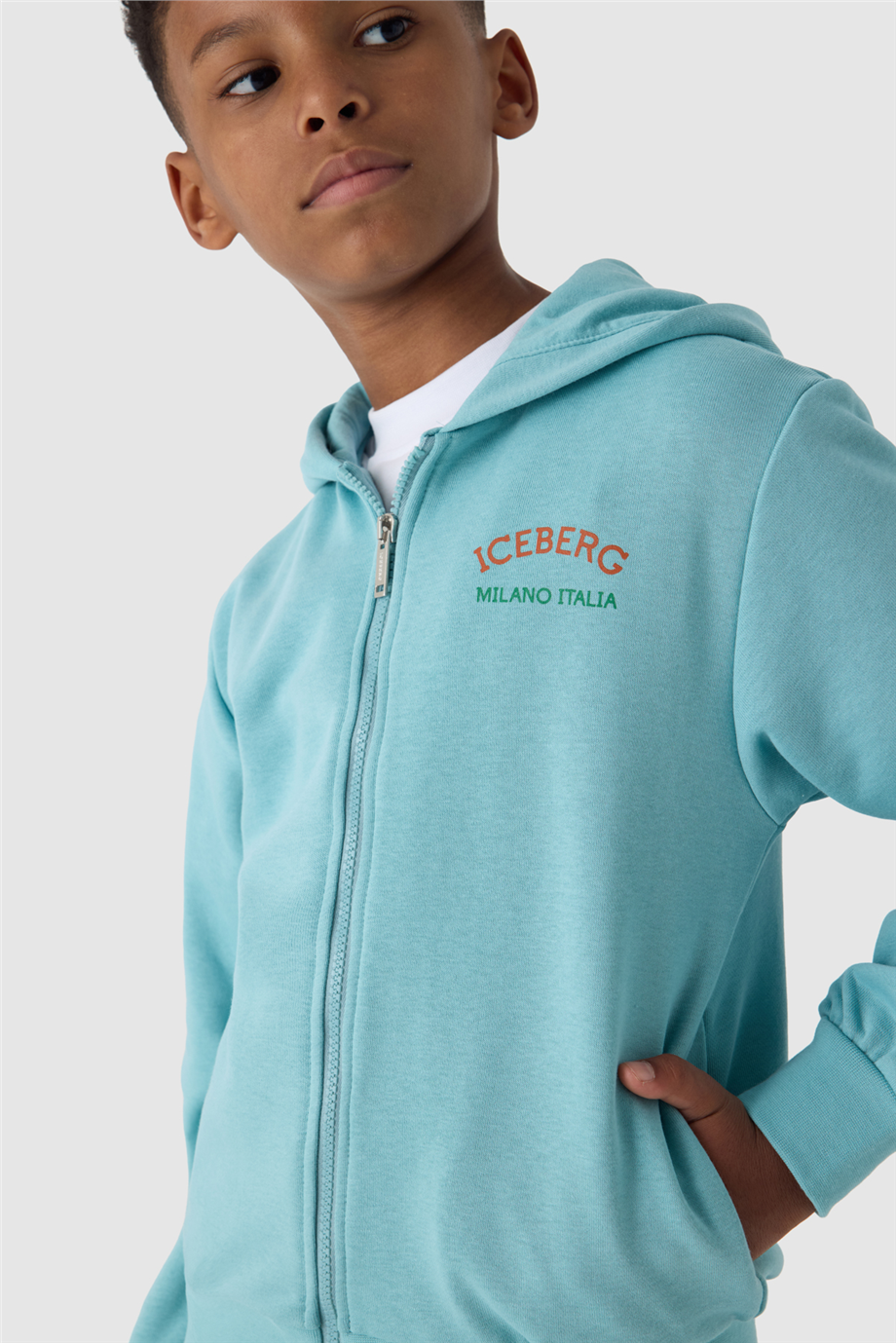 Iceberg Erkek Çocuk Yeşil Eşofman ÜstüIceberg Erkek Çocuk Yeşil Eşofman Üstü