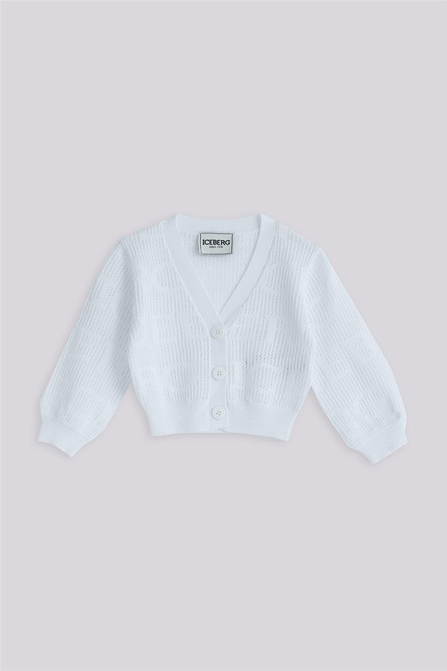 Iceberg Kız Bebek Beyaz HırkaIceberg Kız Bebek Beyaz Hırka