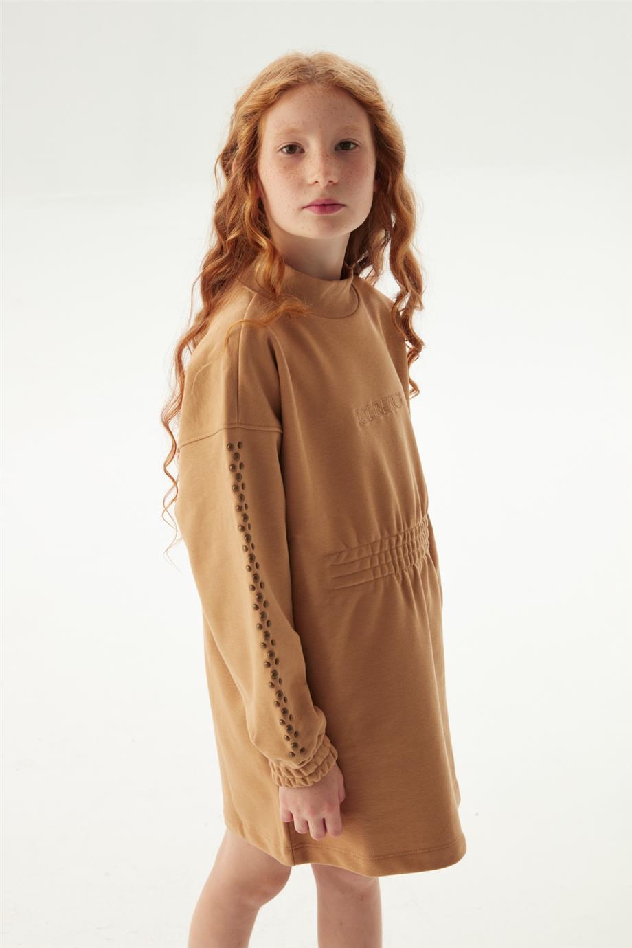 Iceberg Kız Çocuk Açık Kahve Elbise