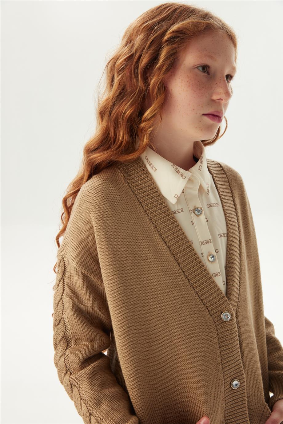 Iceberg Kız Çocuk Açık Kahve Hırka