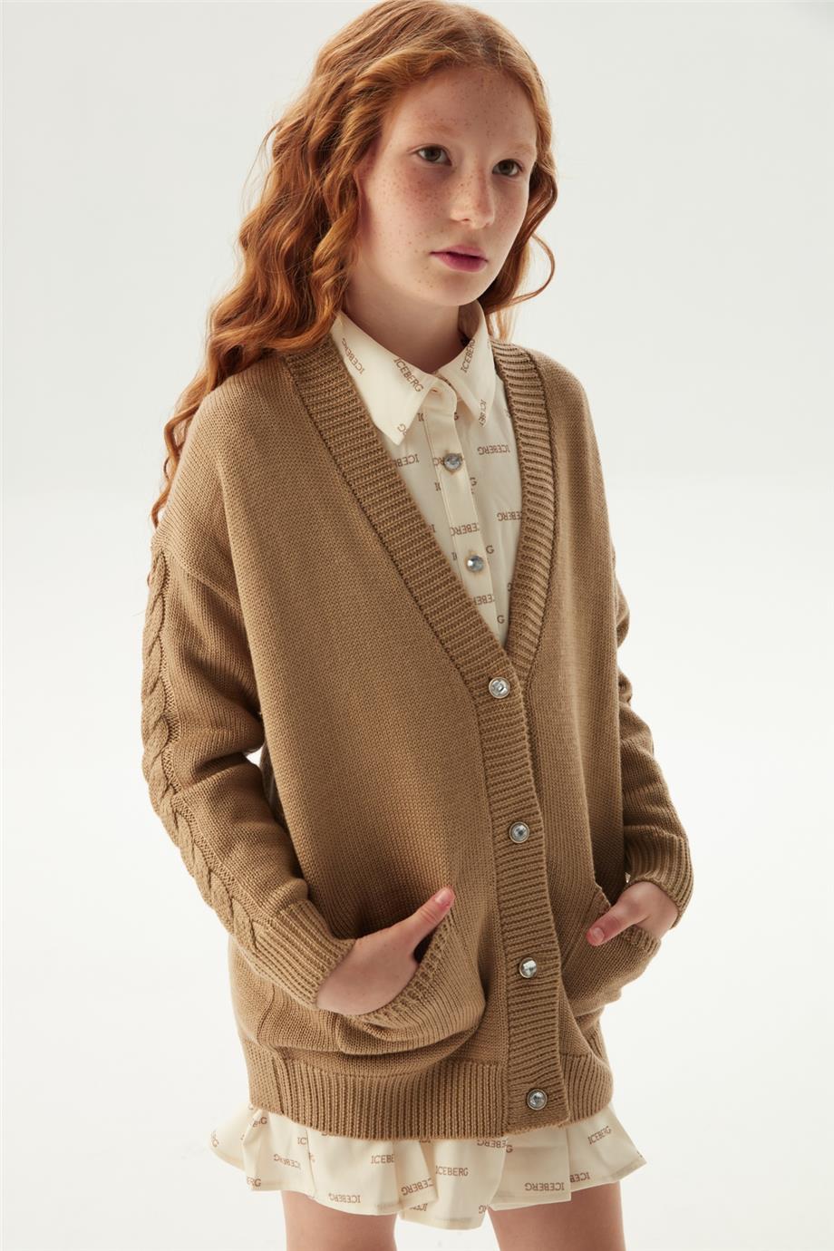 Iceberg Kız Çocuk Açık Kahve Hırka